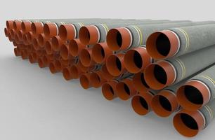olie en gas stroom cilinder pijp achtergrond textuur 3d illustratie weergave foto