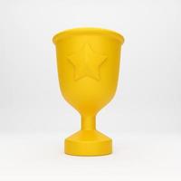 3D cartoon pictogram trofee voor mockup sjabloon presentatie infographic 3d render illustratie foto