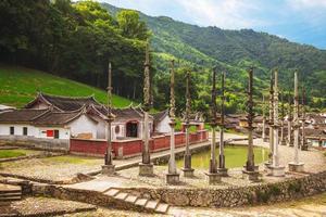 Hakka taxia dorp gelegen in Nanjing County, Fujian, China foto