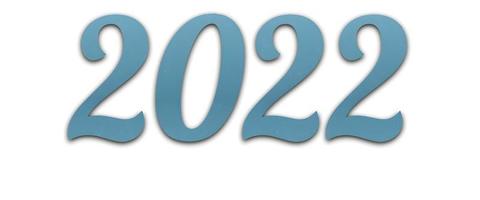 nieuw jaar 2022 creatief ontwerpconcept foto