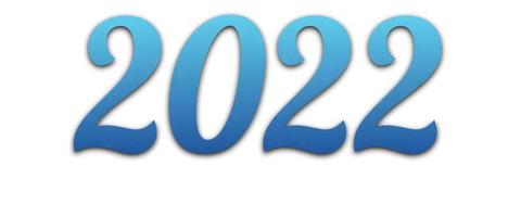 nieuw jaar 2022 creatief ontwerpconcept foto