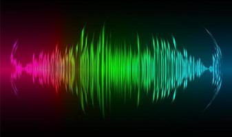 geluidsgolven die donker licht oscilleren foto