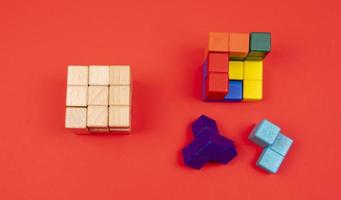 houten puzzel speelgoed foto