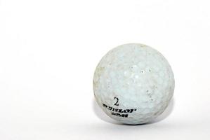 golfbal op wit foto