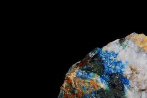 mineralen azuriet en malachiet kristal detail foto