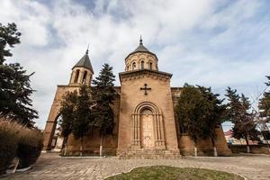 een oude Armeense kerk in Debent. dagestan, rusland foto