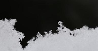 mooie mix van sneeuwkristallen panorama foto
