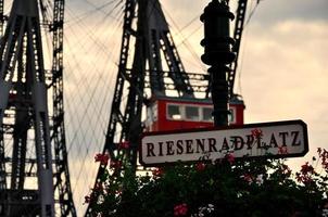 plaats van het reuzenrad in Wenen foto