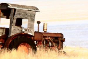 antieke tractor saskatchewan foto