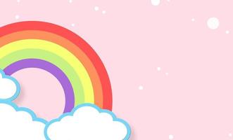 abstracte kawaii kleurrijke cartoon hemel regenboog achtergrond. zachte gradiëntpastel. concept voor trouwkaartontwerp of presentatie foto