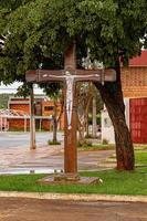 jezus aan het kruis in de igreja matriz santo antonio foto