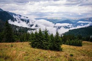 berglandschap vanaf de klif foto