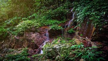 verbazingwekkende waterval in groen bos laong rung waterval yala thailand foto