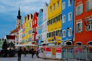 miniatuur kleurrijke barokke stad foto