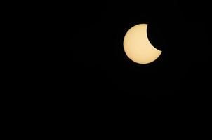 gedeeltelijke zonsverduistering rechts foto