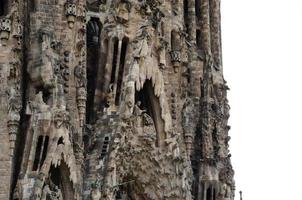 toren van de kathedraal in barcelona foto