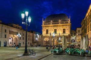 brescia, italië, 11 september 2019 palazzo della loggia paleis stadhuis in brescia foto