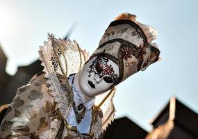 Venetiaans carnaval in rosheim, elzas, frankrijk. foto