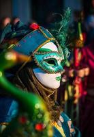 Venetiaans carnaval in rosheim, elzas, frankrijk. foto