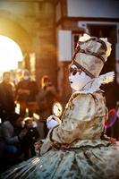 Venetiaans carnaval in rosheim, elzas, frankrijk. foto