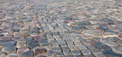 textuur van stenen bestrating tegels kasseien bakstenen achtergrond foto