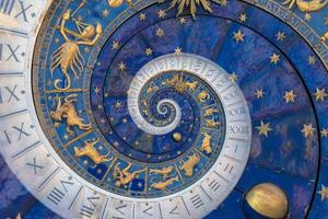 astrologische achtergrond met sterrenbeelden en symbool. foto