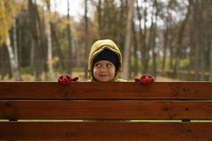 herfst jongen jongen foto