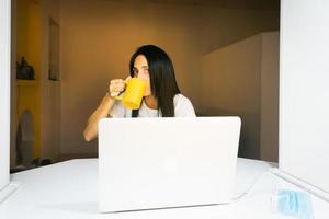 freelancer werk vanuit huis foto