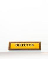 directeur kantoor bord mock-up foto