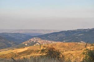 heuvels panorama in matera foto