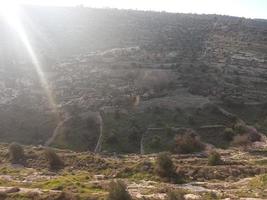 verbazingwekkende landschappen van Israël, uitzicht op het heilige land foto