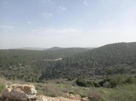 verbazingwekkende landschappen van Israël, uitzicht op het heilige land foto