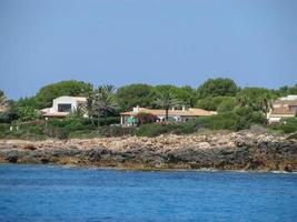 weergave van minorca of menorca balearen eiland in de middellandse zee foto