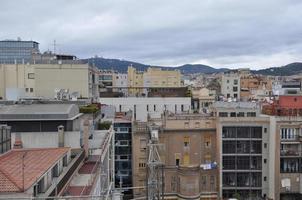 uitzicht op de stad barcelona in catalonië spanje foto