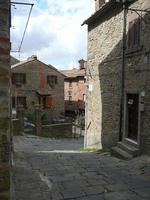 uitzicht op de stad cortona foto