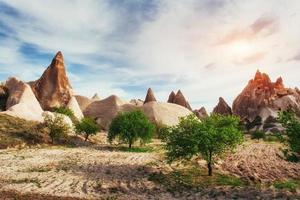 geweldige zonsondergang over cappadocië. kalkoen. Europa foto