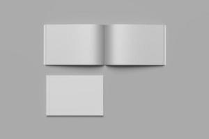 a4 tijdschrift brochure landschap blanco mockups foto