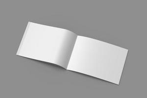 a4 tijdschrift brochure landschap blanco mockups foto