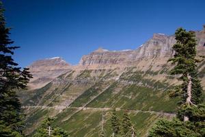 schilderachtig uitzicht op gletsjer nationaal park foto