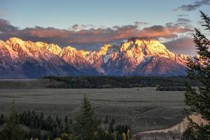 Snake River over het hoofd gezien foto