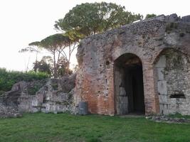 Romeinse ruïnes in monte cassino foto