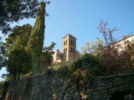 uitzicht op de stad cortona foto