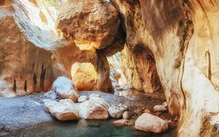 schilderachtig uitzicht op de canyon goynuk in turkije. antalya foto