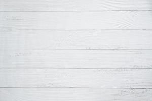 lege witte houtstructuur achtergrond, bovenaanzicht houten plank paneel foto