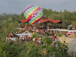 26 december 2019 in Bantul, Yogyakarta, Indonesië. toeristische attracties heha sky view. foto