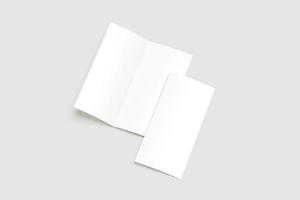 a4 driebladige brochure blanco mockups foto