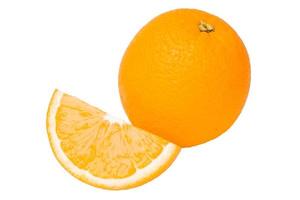 oranje fruit op witte achtergrond foto