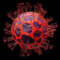 covid-19-virus muteert of ontwikkelt een stam. 3D-rendering coronavirus concept. mutatie en overdracht van virussen wereldwijd van alfa, delta en epsilon. foto
