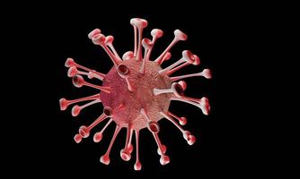 coronavirus ziekte covid-19 infectie medische illustratie. china pathogeen respiratoire influenza covid viruscellen. nieuwe officiële naam voor coronavirusziekte genaamd covid-19. 3D-rendering. foto