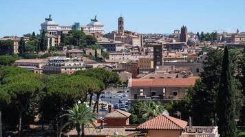 uitzicht vanaf giardino degli aranci rome lazio italië foto